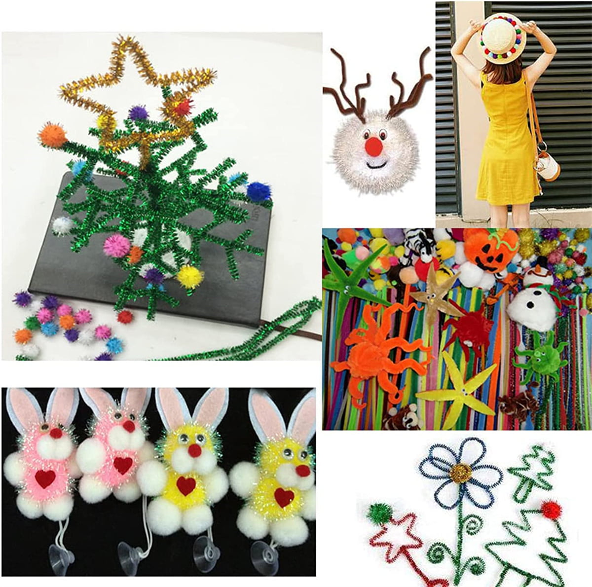 Pipe Cleaners For Craft – 100 Assorted 15cm x 4mm , Multi Colour