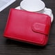 thumbnail image 3 of Guardurnaity Cartera de órgano de cuero para hombre y mujer, bloqueo de identificación, tarjeta de crédito, RFID, bloqueo de identificación, Envolturas para manijas de equipaje Rosa roja, 3 of 6