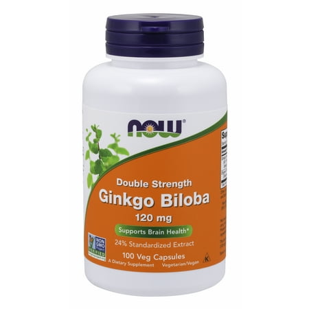Rascal 100 Capsules - NOW Supplements, Ginkgo Biloba 120 mg, 100 Veg Capsules