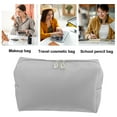 thumbnail image 2 of Unique Bargains Floral Makeup Bag Zipper Flower Cosmetic Pouch Silver Tone, 2 of 7