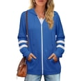 thumbnail image 5 of Womens Active Long Sleeve Zip Up Hoodies with Pocket Hooded Sweatshirts S-2XL, 5 of 7