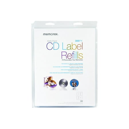 Memorex - CD labels - white (pack of 300)