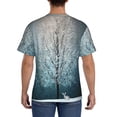 thumbnail image 3 of Bixox Men's Winter Rabbit Printed Short Sleeve Skinny Athletic T-Shirt, 3 of 6