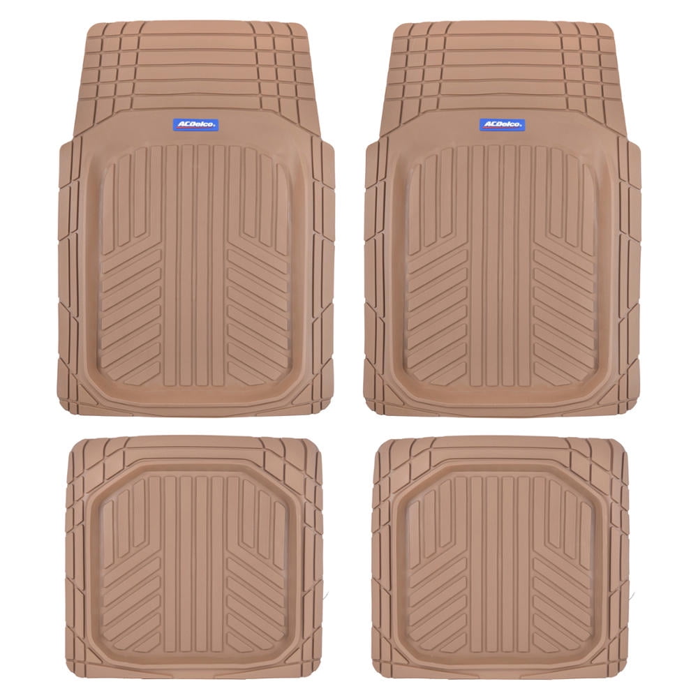 4pc Universal Black Rubber All Weather Front /& Rear Floor Mats for Honda Civic