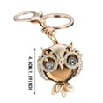 thumbnail image 3 of Creative Personality Owl Car Keychain Fashion Female Bag Hanging Wrist Lanyard for Keys Retractable Heart Shaped Blanks 3 Acrylic Blanks Wallet Women with Key Ring Clip Key Ring Key Rings for Women, 3 of 8