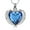 Silver-Blue-Wings, variant on Cremation Jewelry for Ashes Pendant - Crystal Heart Urn Necklace with Mini Keepsake Urn Memorial Ash Jewelry