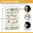 thumbnail image 2 of As for Me and My House We Will Serve the Lord Garden Flag, Double Sided Yard Outdoor Farmhouse Lawn Porch Decor Flag, Bible Verse Decor, Christian Home Decor Gifts for Women Coworker Friend, 2 of 6