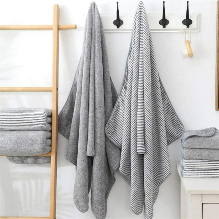 Microfiber Bamboo Carbon Bath Towels Highly Absorbent and Quick Dry Extra Large Bath Towel Super Soft Color 2 Walmart