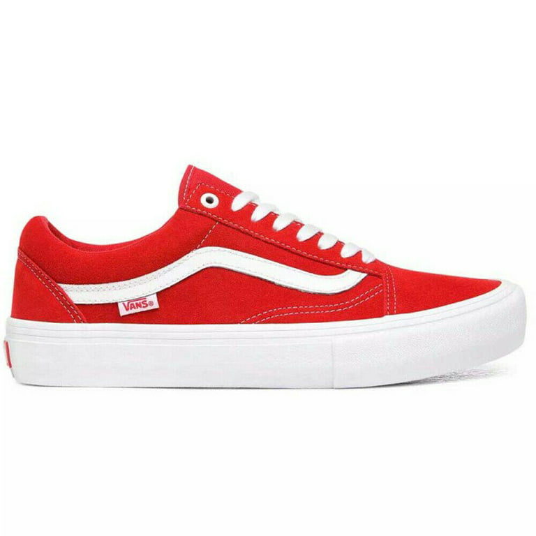 VANS MN PRO Sneakers Red Suede - Walmart.com