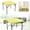 Yellow, variant on Waterproof Fitted Tablecloth 34x34" - Elastic Square Table Cover for Indoor/Outdoor Use - Washable Polyester Table Protector for Picnics, Camping & Parties