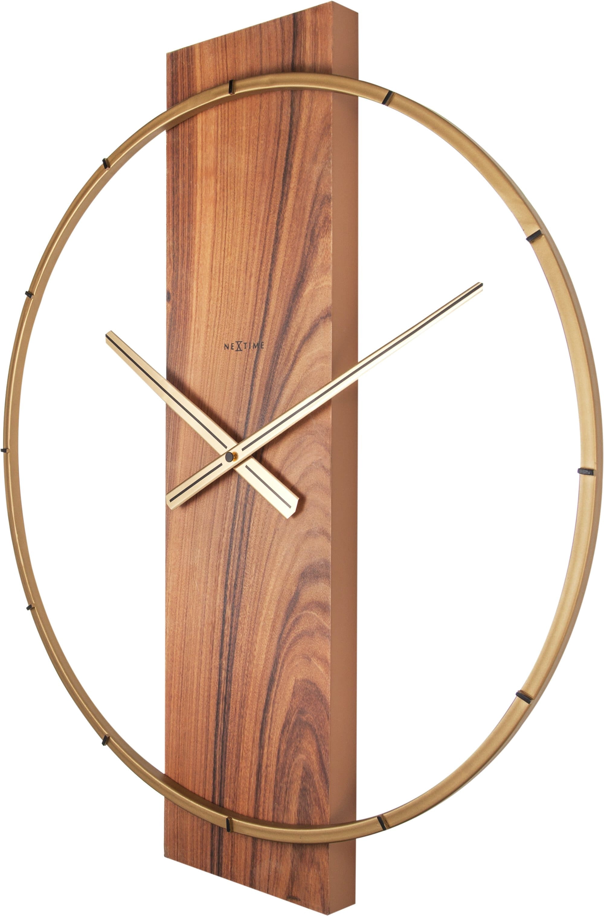 NEXTIME WALL CLOCK CARL - BROWN