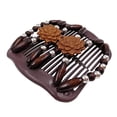 thumbnail image 3 of Pinza Elásticas de Cabello Zulema Flor Lazo Estirable 10.5x8x1cm Peine de doble clip para mujeres, 3 of 8