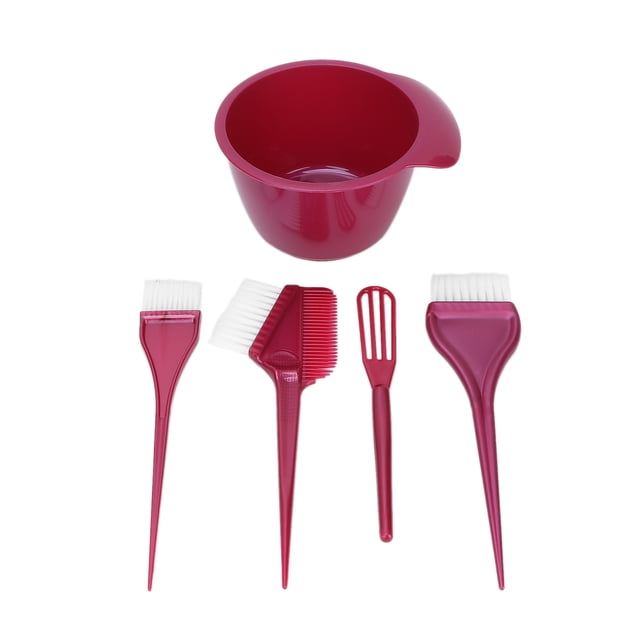 Kit de coloración de tinte para el cabello, tinte para el cabello profesional, cepillo para teñir el cabello, tazón para teñir construido para profesionales