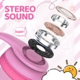 thumbnail image 2 of Auriculares con cable JoySpark Kids con límite de volumen de 85 dB, color rosa, 2 of 7