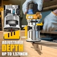 thumbnail image 2 of Enrutador compacto inalámbrico MTiolHig compatible con Dewalt 20V, 2 of 9