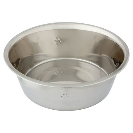 Vibrant Life Stainless Steel Dog Bowl with Paws, (Best Dog Bowls For French Bulldogs)