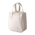thumbnail image 2 of Bolsa de cosméticos de Viaje jinwen Neceser portátil multiusos de gran capacidad de cuero PU Blanco, 2 of 8