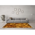 thumbnail image 3 of Ahgly Company Machine Washable Indoor Rectangle Abstract Yellow Modern Area Rugs, 7' x 9', 3 of 4