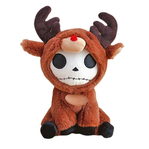 The Nightmare Before Christmas Plush Elk,Stuffed Elk,9.84" Adorable Elk Skeleton Plush Toys,Home Decor,Animal Plush,Animal Pillows for Kids,Boys and Girls Gift