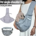 thumbnail image 2 of NOVELAR Single Shoulder Pet Carrier Bag, 19.68 in by 29.5 in, Breathable Mesh and Storage Pocket, Ideal for Daily Outings and Travel with Your Pet, 2 of 5