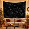 thumbnail image 3 of Overlapping Arrangement Scale with Botanical Motifs Petaled, Mystical Fantasy for Space Lovers, Wall Decor, Mother'S Day Gift, Tapestry Wall Hanging for Dorm and Living Room, 3 of 7