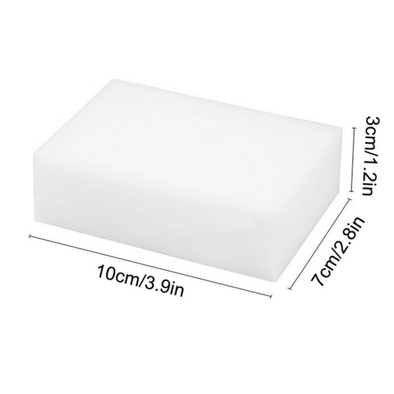 Magic Sponges Eraser,10 Pack Melamine Sponge in Bulk,2X Density,Long Lasting,Cleaning Sponge for Kitchen, Bathroom,Bathtub, Sink,Furniture, Wall Cleaner (White,3.93x2.36x0.79in)