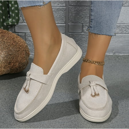 KAQ shoes Women s Round Toe Flat Loafers Comfort Slip On Moccasins Lightweight Driving Penny Loafers Casual Dress Walking Shoe