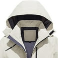 thumbnail image 4 of Men Thin Jacket Casual Sports Windbreaker Hooded Solid Color Coat, 4 of 4
