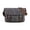 Gray, variant on Vintage Waxed Canvas Water-Resistant Crossbody Bag, Travel Leather Shoulder Bag, Gift for Man, Female