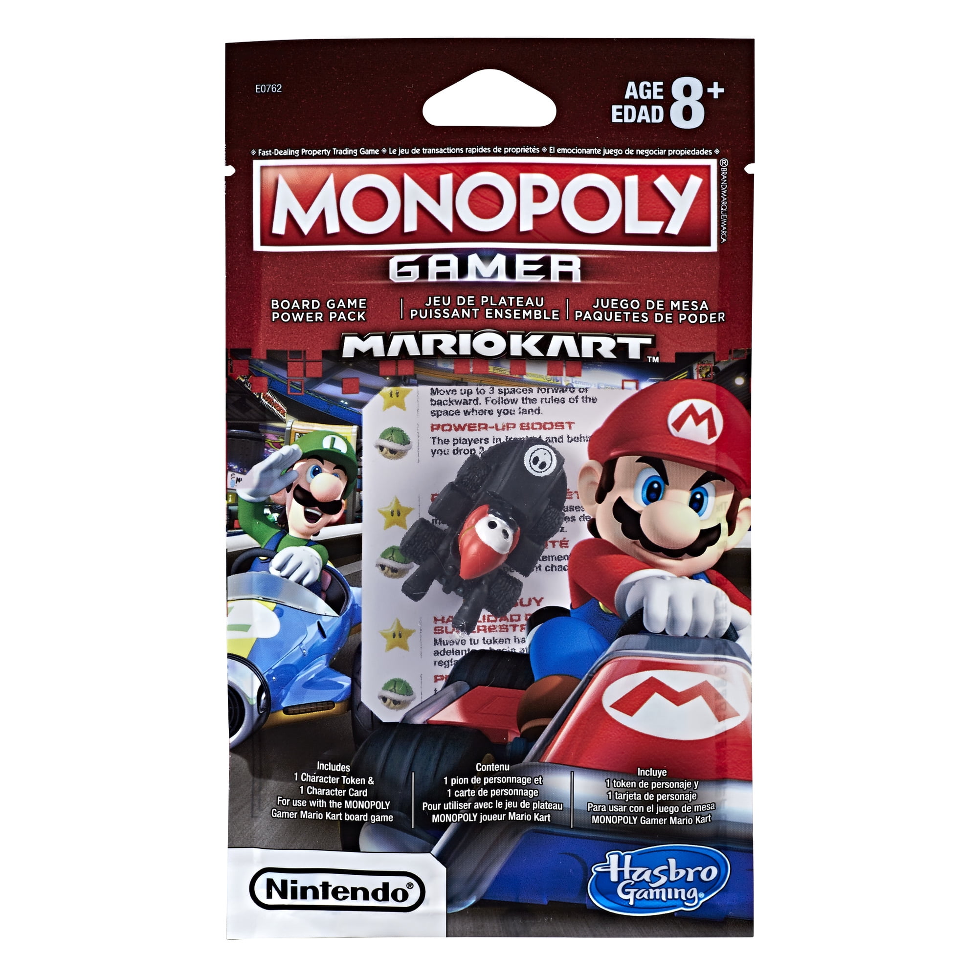 Donkey Kong NEW Monopoly Gamer MarioKart Power Pack Character Token & Card 