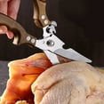 thumbnail image 3 of Kitchen Scissors Stainless Steel Kitchen Shears Heavy Duty Chicken Bone Cutting Shears Sharp Utility Scissors Meat Scissors Poultry Shears Food Cooking Scissors for Home Kitchen, 3 of 5