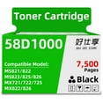 thumbnail image 2 of 58D1000 MS821 Black High Yield Toner Cartridge Compatible for Lexmark MS725 MS821 MS822 MS823 MS825 MS826 MX721 MX722 MX725 MX822 MX826 Printer [7500 Pages 1 Pack], 2 of 7