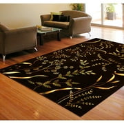 Floral Garden Rug, Brown