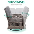 thumbnail image 2 of VIVIJASON 3 Piece Pe Wicker Outdoor Patio Bar Set, Grey, 2 of 7