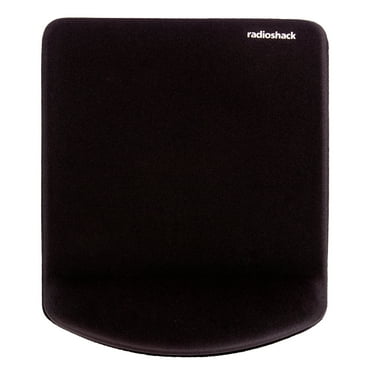 RadioShack Square Gel Mouse Pad with Wrist Rest, Ergonomic Office Mouse Pad for Desk Offers Improved Support, Accuracy and Responsiveness for Work, Gaming, and More, Black