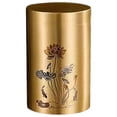 thumbnail image 1 of Miangastore Delicate Brass Tea Caddy Sealed Tea Storage Container Portable Metal Tea Canister, 1 of 7