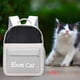 thumbnail image 2 of Mochila grande ventilada para transportar mascotas, ideal para pasear al aire libre, perros y gatos. Gris, 2 of 6