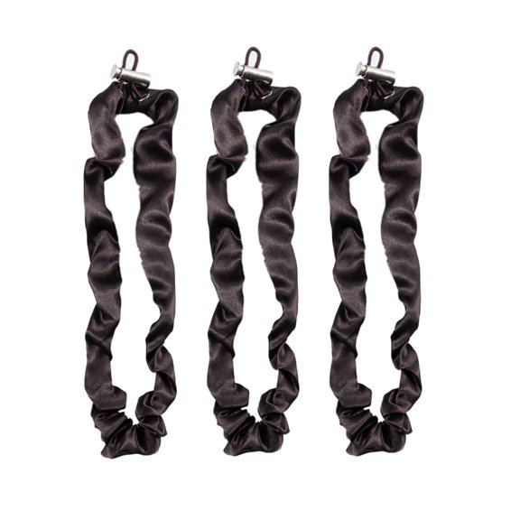 Fashionable Set of 3 Pieces Satins Silk Hair Scrunchies Adjustable Elastic Hair Ties for Women Gentle Hairbands