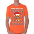 thumbnail image 1 of Awkward Styles Merry Kitty-Mas Tshirt Funny Christmas Shirts for Men Kittymas Ugly Christmas T Shirt Xmas Kitten Gifts for Cat Lovers Christmas Cat Shirt Xmas Party Outfit Cat Gifts for Christmas, 1 of 4