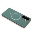thumbnail image 5 of for Samsung Galaxy S24 Strong Magnetic Case Compatible with Mag-Safe, Luxury Elegant PU Leather TPU Bumper Shockproof Protective Slim Magnetic Phone Cover for Samsung Galaxy S24, Green, 5 of 6
