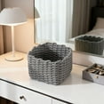 thumbnail image 6 of Rope Organizer Basket Macrame Box Sturdy Cotton Design for Cosmetics Living Room Shelf, 6 of 7