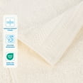 thumbnail image 4 of Superior Honeycomb Cotton Medium Weight Face Towels Washcloths, Set of 12, Ivory, 4 of 9