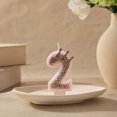 thumbnail image 4 of Btomtd Birthday Crown Number Candle 3 Inch Cake Topper Candles for Milestone Party Supplies Celebration Table Decor, 2, 4 of 7