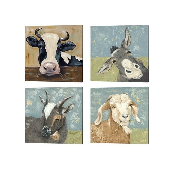 Metaverse Jade Reynolds 'Farm Life B' Canvas Art (Set of 4)