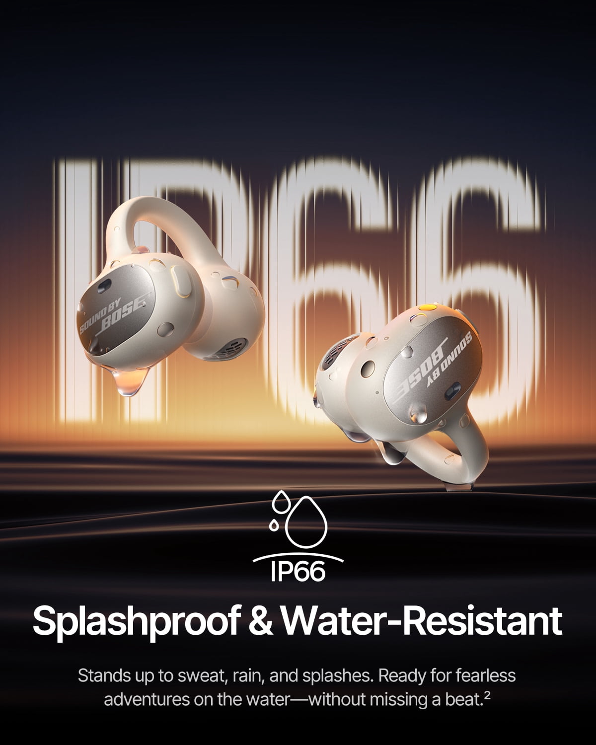 Baseus Inspire XC1 Open-Ear Clip Earbuds, Dolby Audio, IP66 Waterproof, 40H Battery Life for Running, Workouts & Clear Calls, Beige
