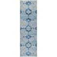 thumbnail image 2 of Addison Rugs Dream Shag Premium Machine Washable Transitional Open Field, Ornate Blue Runner Rug, 2'3" x 7'6", 2 of 8