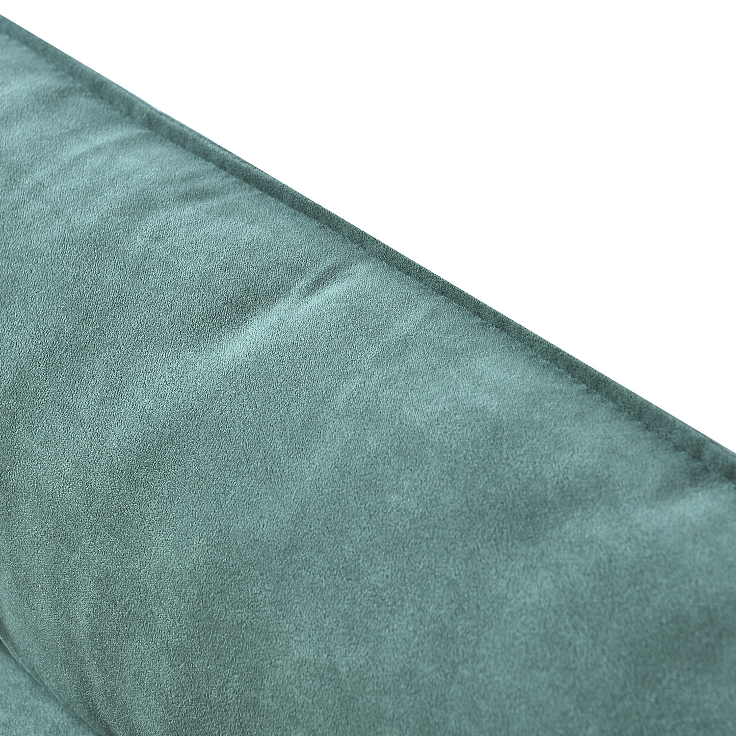 Kadyn L-Shaped Sectional Sofa, Suede Sectional Couch with Removeable Ottoman and 3 Pillows, Modern Suede Upholstered Sofa for Apartment, Green Kadyn L-Shaped Sectional Sofa, Suede Sectional Couch with Removeable Ottoman and 3 Pillows, Modern Suede Upholstered Sofa for Apartment, Green