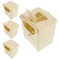thumbnail image 1 of 4 cajas de cría de pájaros de plástico colgantes, jaula para pájaros, caja nido de plástico para incubación de periquitos y pinzones, 1 of 8