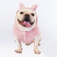 thumbnail image 1 of Ropa para mascotas con orejas de oso engrosadas con capucha de color sólido Tmvgtek Para estrenar, 1 of 3