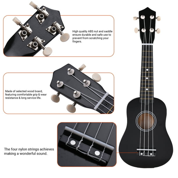 21 Ukulélé Petit Instrument de Musique Guitare pour Adultes Enfants  Cadeaux